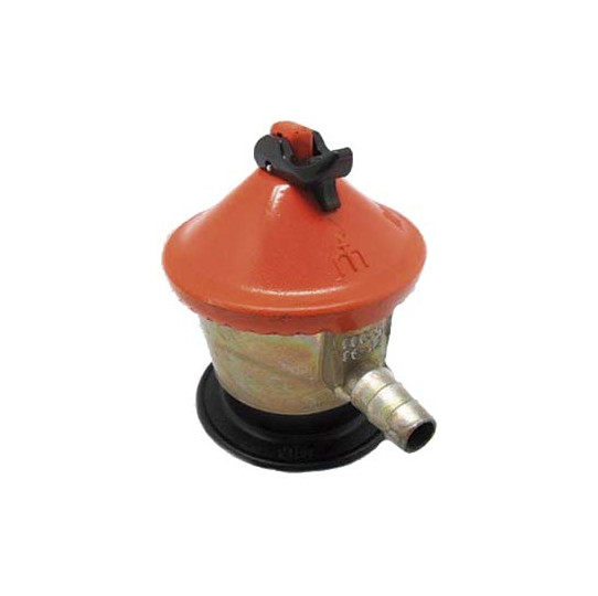 Regulador nacional MONFA para botella doméstica gas butano presión de  salida 30 mbar con salida boquilla diam 10 mm